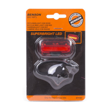 Fietslamp COB Rood - 15 LED's, 3 Modi, Eenvoudige Montage, Veilig Fietsen