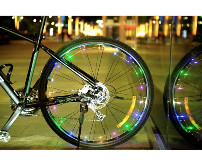 LED Fietsverlichting 20 Kleuren, 50u Batterij, Eenvoudige Installatie