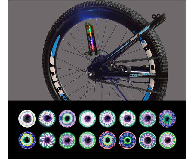 LED Fietswielverlichting 32 Motieven - Motion Sensor, Waterproof