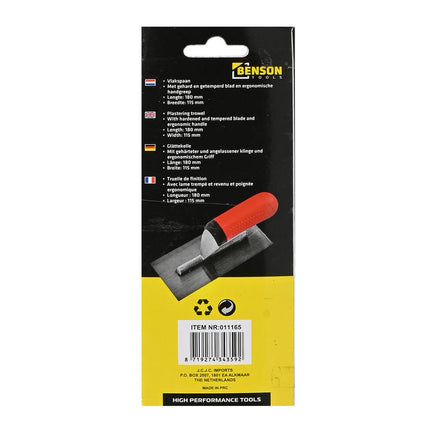 Vlakspaan 180 mm - Ideaal voor Pleister- en Stucwerk Afwerking