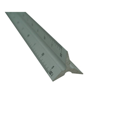Meetlat 300mm met 6 Schalen: 1:20, 1:25, 1:50, 1:75, 1:100, 1:125