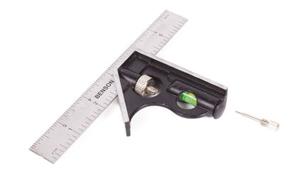 Meethaak 45°/90° 150mm voor nauwkeurige hout- en metaalbewerking