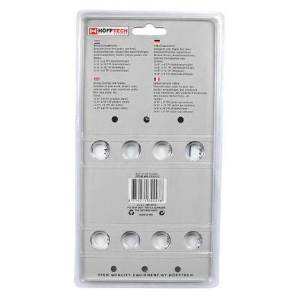 Reciprozaagbladen 4-delig set, hout/metaal, 6"-8", 6-18 TPI, veelzijdig.