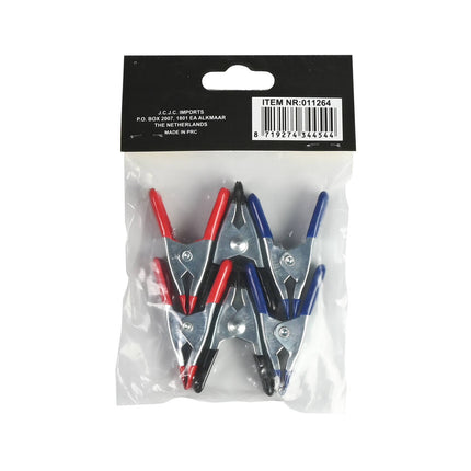 Zeilklem Mini Set 6 stuks, 50mm, 30mm klembereik voor zeilbevestiging