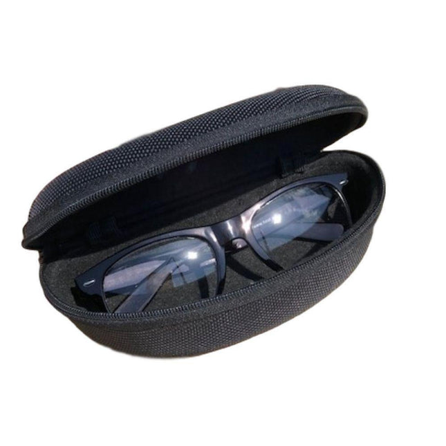 Brillenkoker met ritssluiting – Kleur Zwart, Afmetingen 17 x 10 x 6 cm, 6 cm, 15,5 cm
