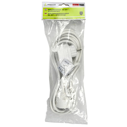 5m Verlengsnoer 2500W 250V 16A 3G1.0MM2 Ideaal voor Thuis & Kantoor