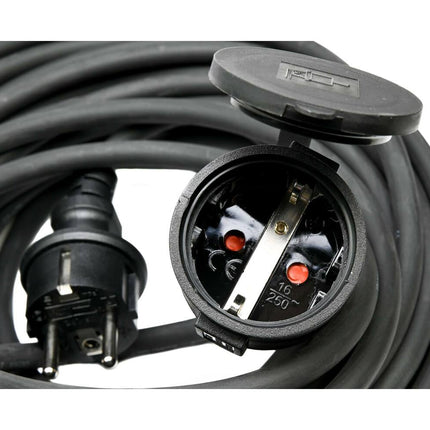 Verlengsnoer 15m, 3x1.5mm², IP44, max 3500W, tuingereedschap.