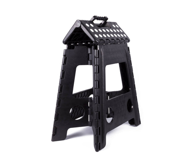 Opvouwbare Kruk Zwart-Wit 120kg, Ideaal voor Huis en Tuin.
