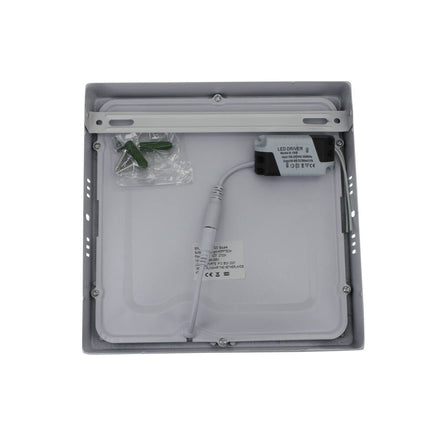 LED Plafonnière 18W, 205x205mm, Warm Wit 2700K, 1350lm, IP20