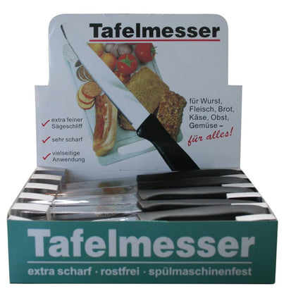 Solingen Tafelmes: RVS, vaatwasserbestendig, ideaal voor vlees & kaas.