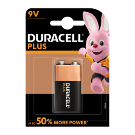 Duracell 9V Alkaline Batterij 6LR61/MN1604 voor Rookmelders