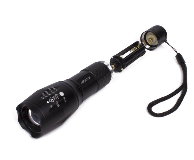 Zaklamp 5W ALU: 260 Lumen, 5 standen, SOS, robuust voor outdoor.