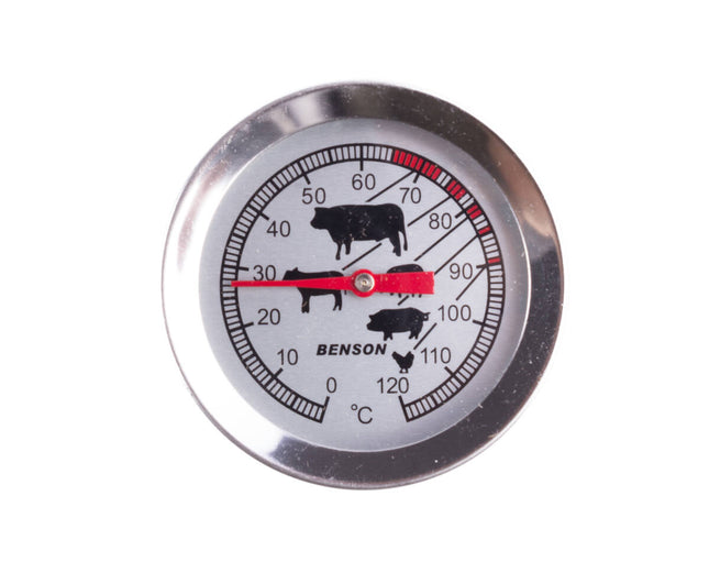Vleesthermometer Profi, RVS, 0-120°C, ideaal voor perfect gaar vlees.