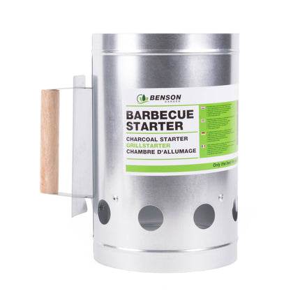 BBQ Starter ø17 x 27 cm - Snelle Houtskoolontsteker voor BBQ's