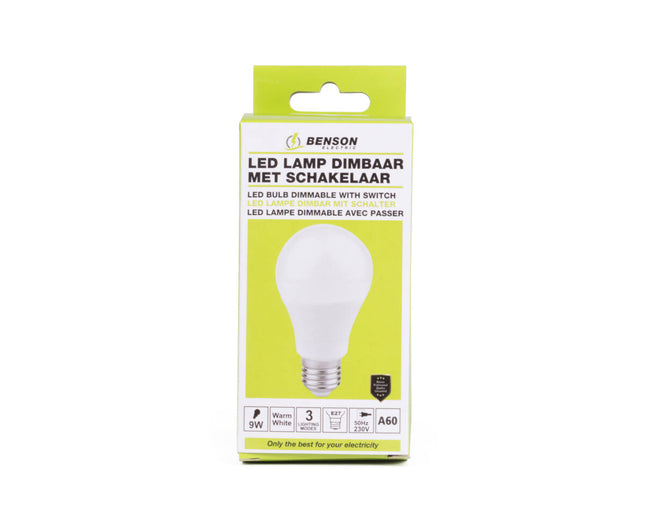 LED Lamp E27 9W met Bewegingssensor, 806Lm, 3000K, 30s Timer