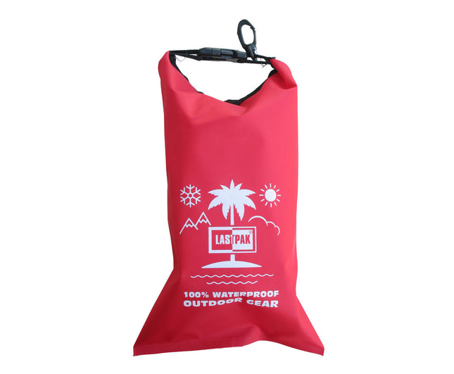 Waterdichte Tas 2L - Zwart/Rood/Blauw, Ideaal voor Outdoor Avonturen