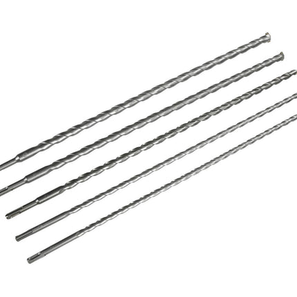 Boorzet 5 dlg SDS 600 mm, Harde Punten, Voor Beton & Steen Boringen