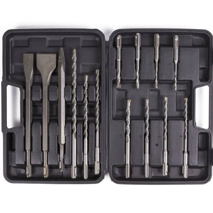 Bohrer- und Meißel-Set 14-teilig, SDS Plus, für Beton und Mauerwerk