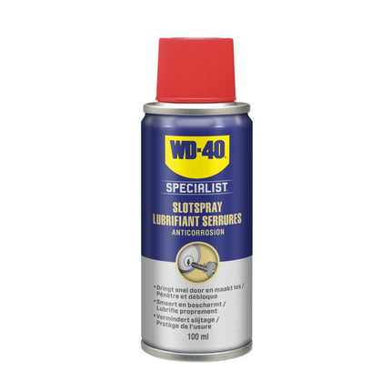 WD-40 Slotspray 100ml: Roestbescherming en smering voor alle sloten.