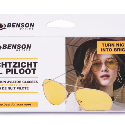 Nachtzicht bril piloot – Voor dag en nacht, bewolkt of zonnig