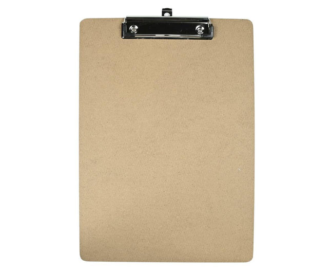 Klembord A4 Hout - 32x23cm, Stevige Klem voor Kantoor en Werkplaats