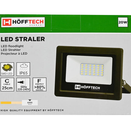 LED Straler 20W SMD, 1450lm, IP65, 6000K, 134x98x34mm, Buitenverlichting