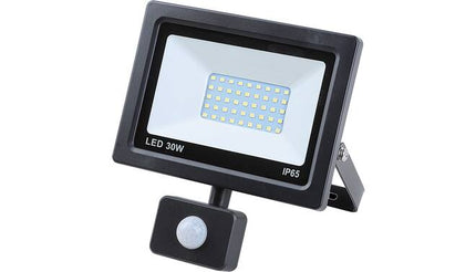 LED Straler 30W SMD, 2100lm, Sensor, IP65, 6000K, 173x195mm, Buitenverlichting
