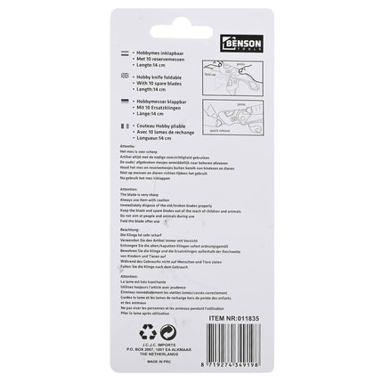 Inklapbaar Hobbymes 18mm: Snijden van Papier en Karton