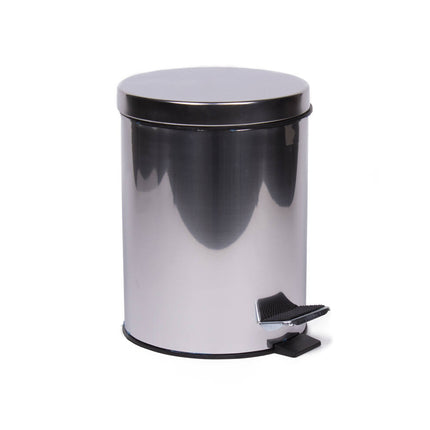 RVS Prullenbak 5L met Pedaal, Ideaal voor Badkamer of Kantoor
