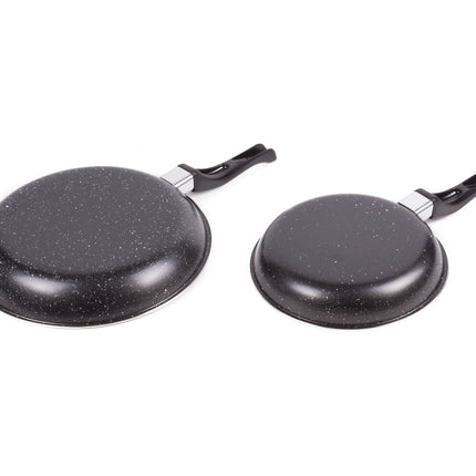 Pfannenset 2-teilig Stahl, 20/25 cm, Gas- und Keramikherd