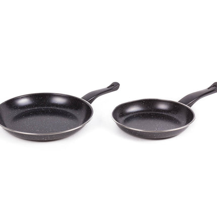 Pfannenset 2-teilig Stahl, 20/25 cm, Gas- und Keramikherd