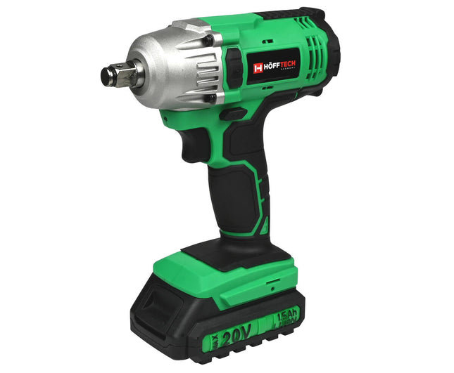 Accu Slagmoersleutel 20V, 380Nm, LED, 4 Doppen voor Autowielen