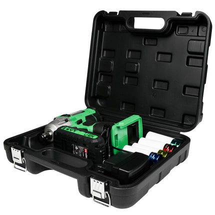 Accu Slagmoersleutel 20V, 380Nm, LED, 4 Doppen voor Autowielen