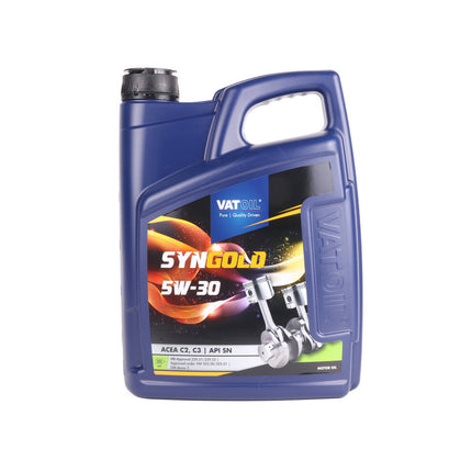 Vatoil 5W-30 Motorolie 5L: Synthetisch, Laag Verbruik, Soepele Start