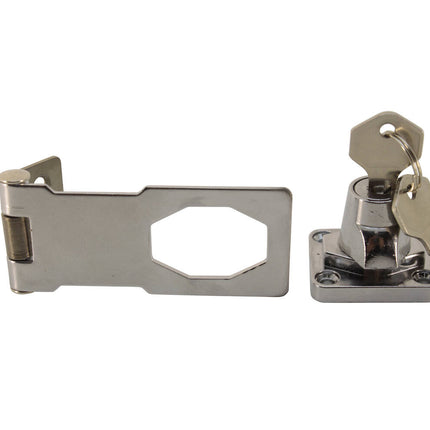 Overslag met Slot 75mm, Incl. 2 Sleutels & 6 Schroeven voor Deuren