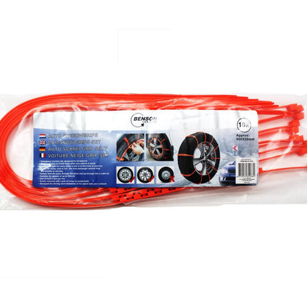 Antislipkettingen 12 stuks voor modder, zand en sneeuw, 93 cm lang