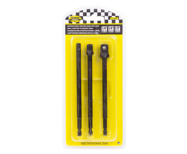 Bit-Adapter 1/4-3/8-1/2", 150mm Länge, für schwer zugängliche Stellen