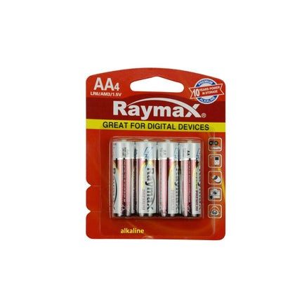 Raymax AA Alkaline Batterijen 4-pack - Ideaal voor Afstandsbedieningen