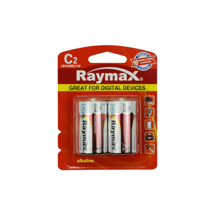 Raymax C/LR14 Alkaline Batterijen, 2-pack voor Speelgoed & Zaklampen