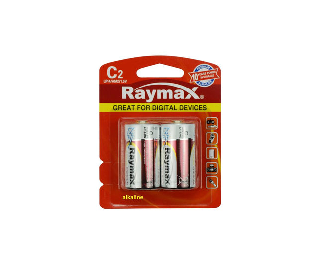 Raymax C/LR14 Alkaline Batterijen, 2-pack voor Speelgoed & Zaklampen