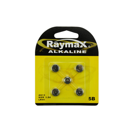 Raymax 1.5V AG13/LR44 Alkaline Batterijen - 5 stuks voor Horloges