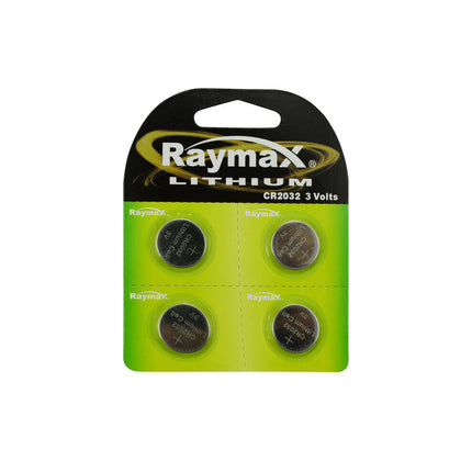 Raymax CR2032 3V Lithium Batterijen - 4 stuks voor Horloges & Meer