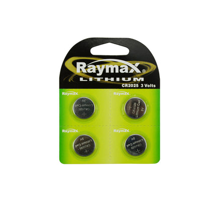 Raymax CR2025 Knoopcel 3V Lithium (4 st.) voor Horloges & Meer