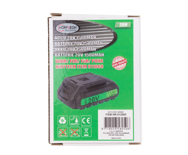 Akku 20V 1500mAh Li-ion für 011868/013575, ideal für lange Nutzung