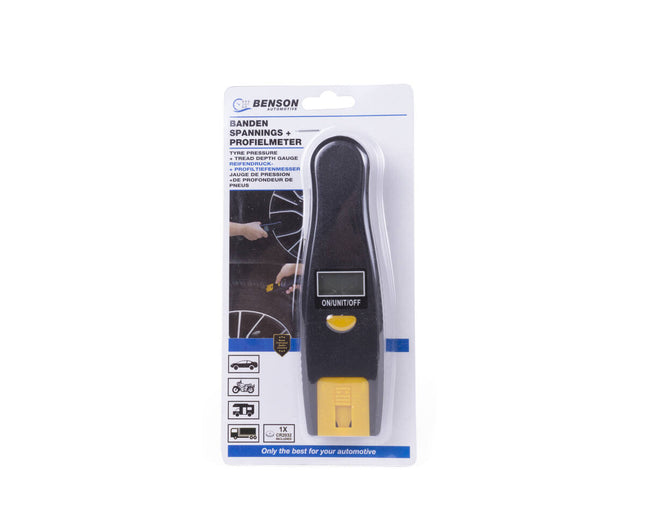 Digitale Luchtdruk- en Profieldiepte Meter, 0-150 psi, Compact, CR2032