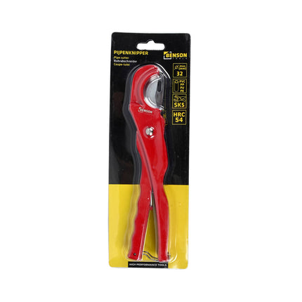Pijpensnijder 6-32 mm met SK5 messen voor PVC/PP/PU/PE buizen.