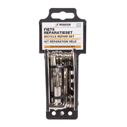 Fiets Reparatieset 18 dlg: Compleet met schroevendraaiers en inbussleutels.