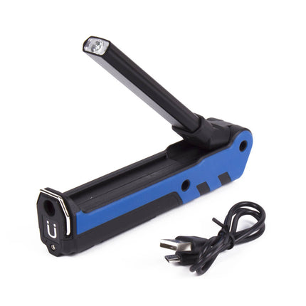 2-in-1 Looplamp Zaklamp, 2000mAh, Magnetisch, USB-C, Telefoonladen