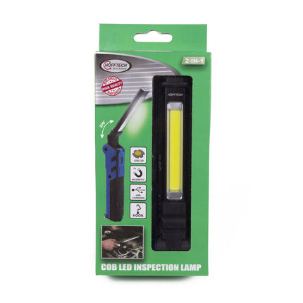 2-in-1 Looplamp Zaklamp, 2000mAh, Magnetisch, USB-C, Telefoonladen