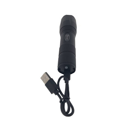 Tactical 5W LED Zaklamp + 3W COB, 2-in-1 Oplaadbaar, 5 Modi, 1200mAh
